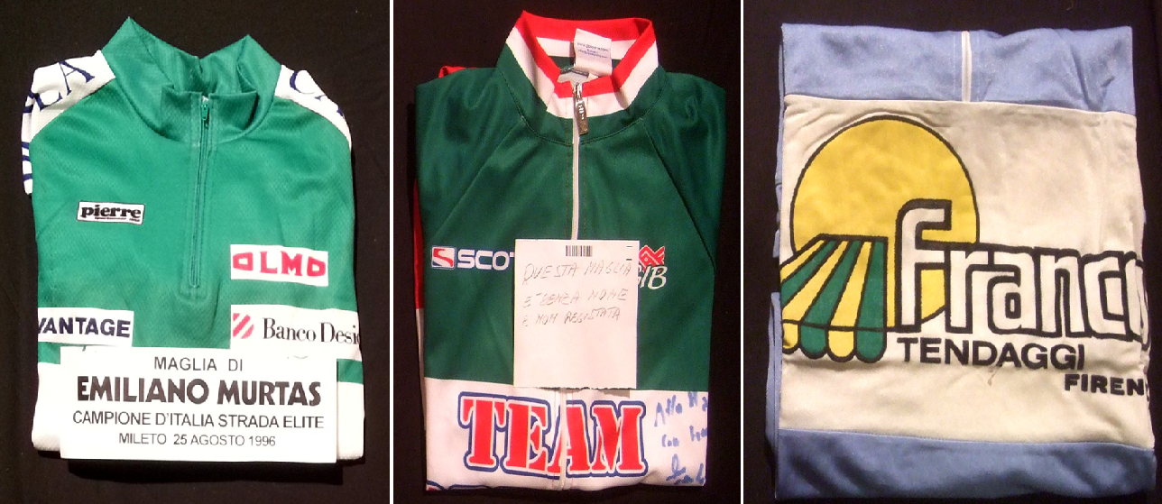 maglie donate al Santuario della Madonna del Ghisallo